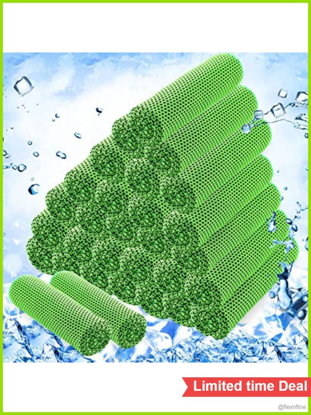 Cooling Towels 30 Pack 40x12 Microfiber Polyester Yoga Gym Fitness